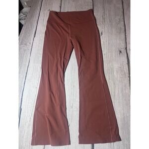 Lululemon Groove Super High Rise Flared Pant Terracotta Rust Nulu Size 14 W5DKMS